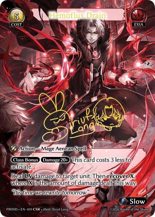 Hemoflux Drain (CSR) (059) (.asphodel/paradise Starter Decks) (PRDSD)