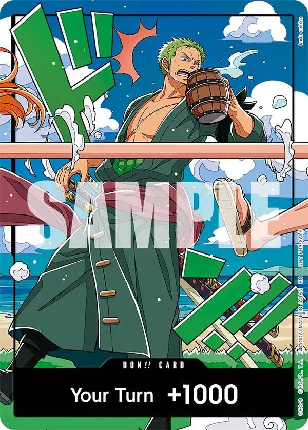 DON!! Card (World United) (Zoro) (One Piece Promotion Cards) (OP-PR)