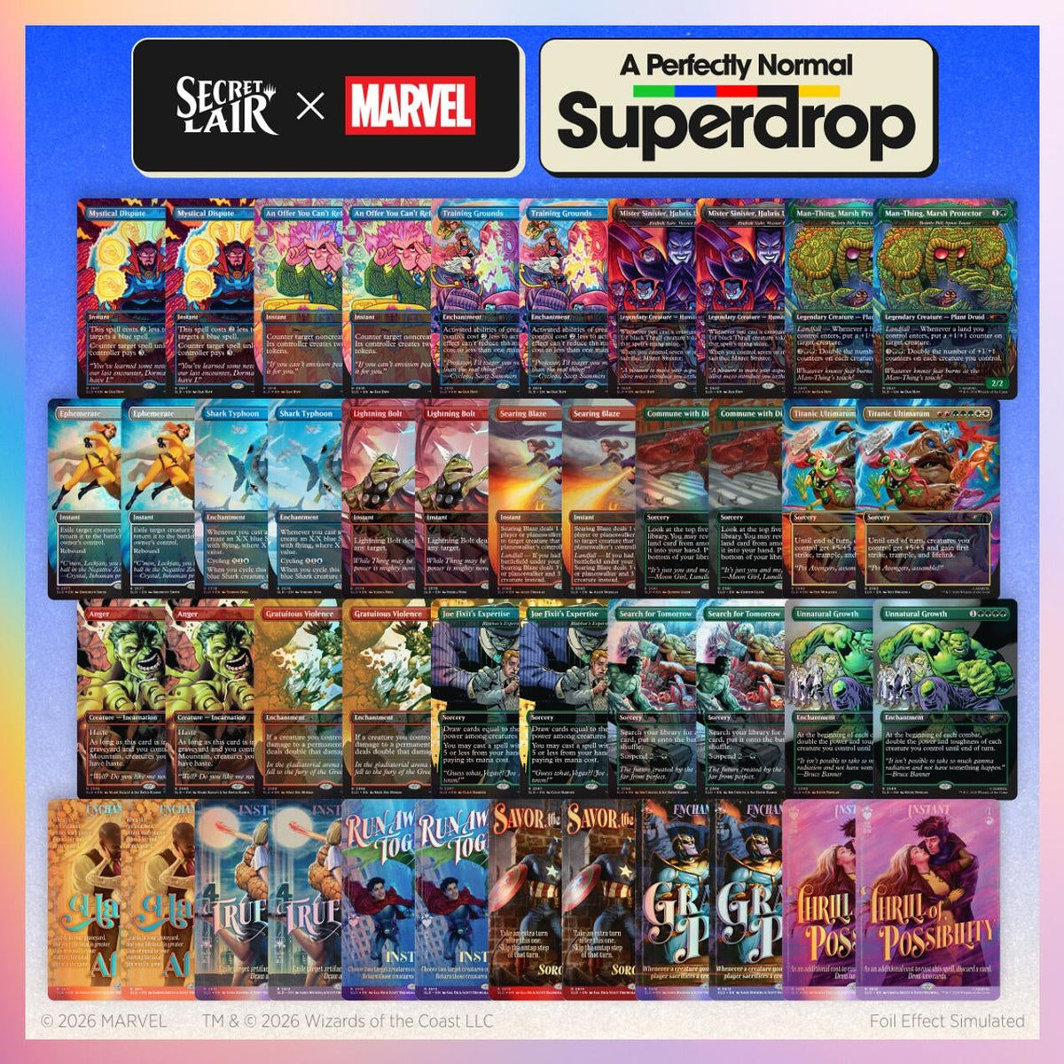 Secret Lair: A Perfectly Normal Superdrop: A Perfectly Normal Marvel Bundle