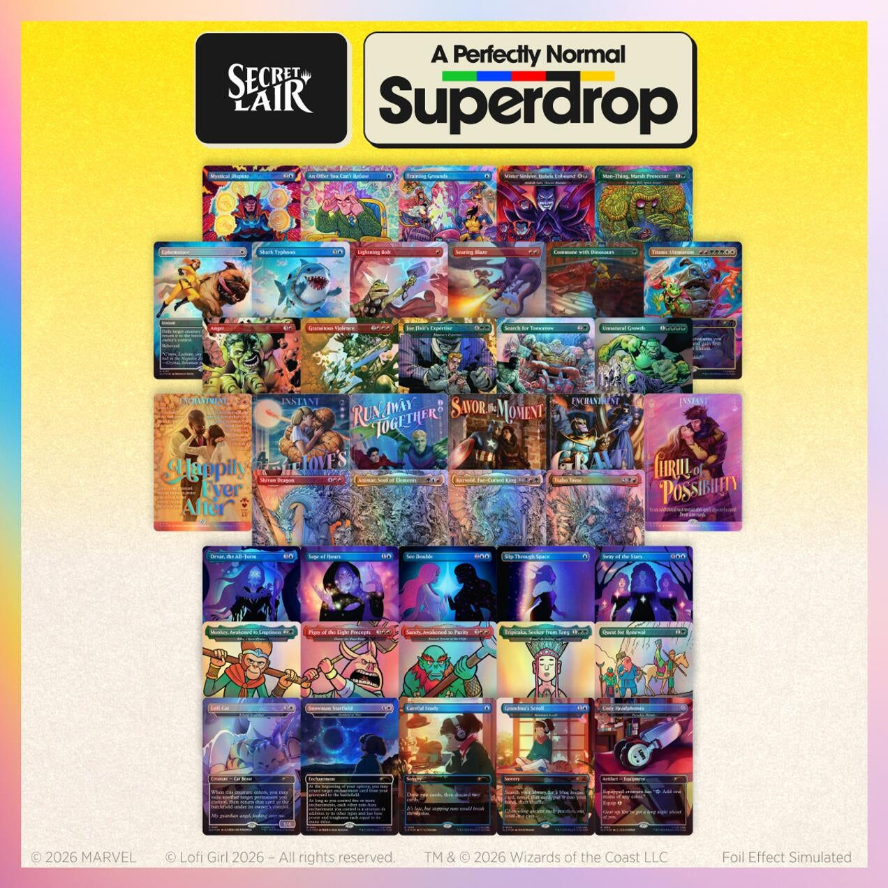 Secret Lair: A Perfectly Normal Superdrop: A Very Regular Foil Bundle
