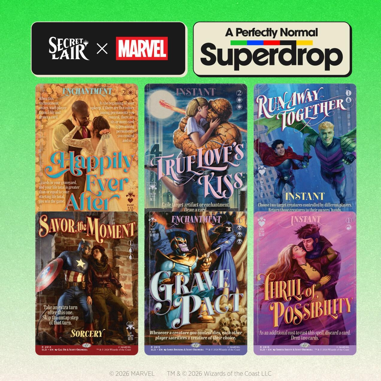 Secret Lair Drop: Secret Lair x Marvel: True Believers in Love - Non-Foil Edition