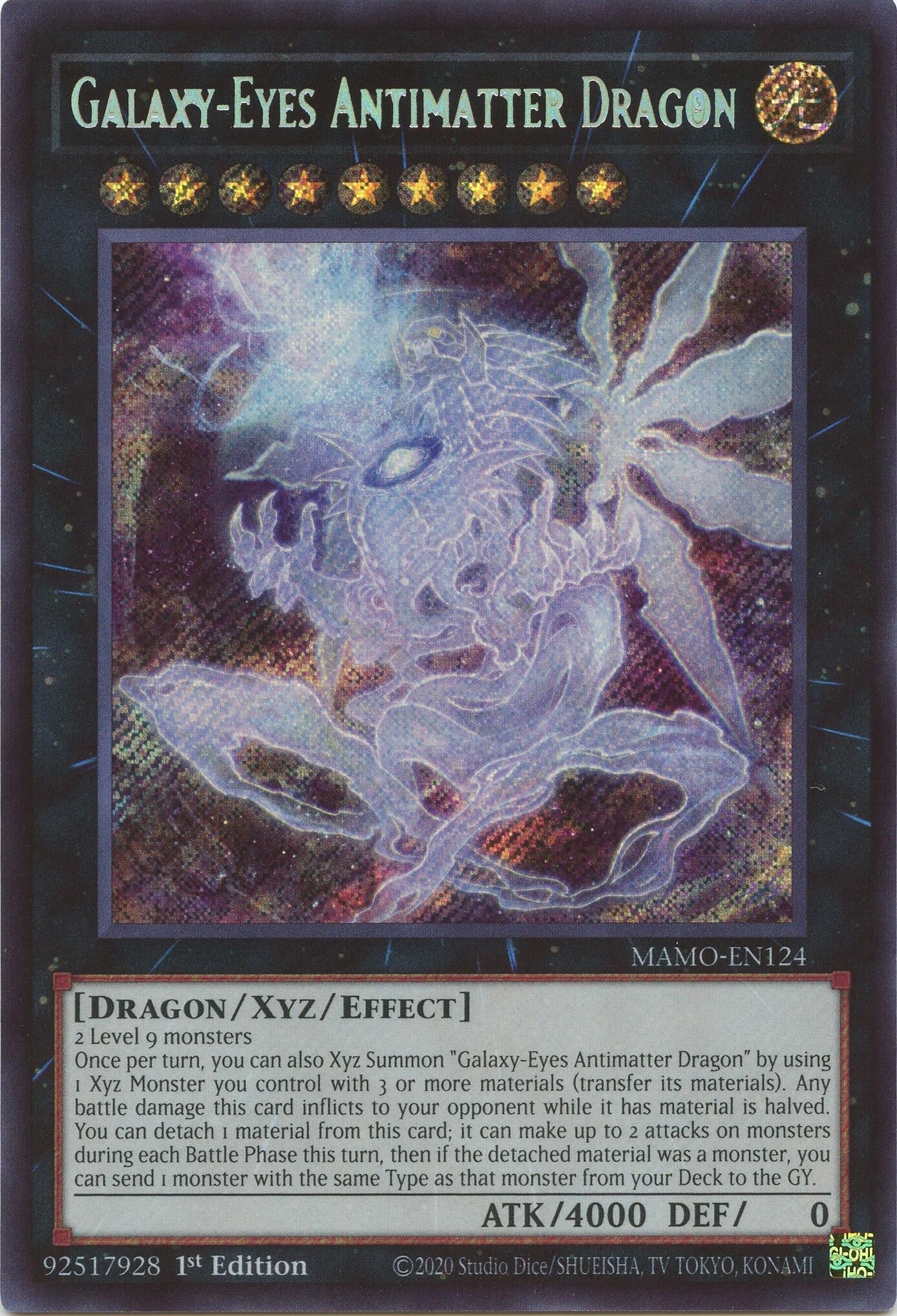 Galaxy-Eyes Antimatter Dragon (MAMO-EN124) (Magnificent Monsters)
