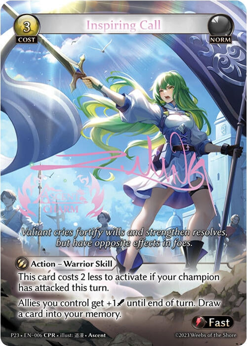 Inspiring Call (Ascent Charm) (006) (Promotional Cards) (P)