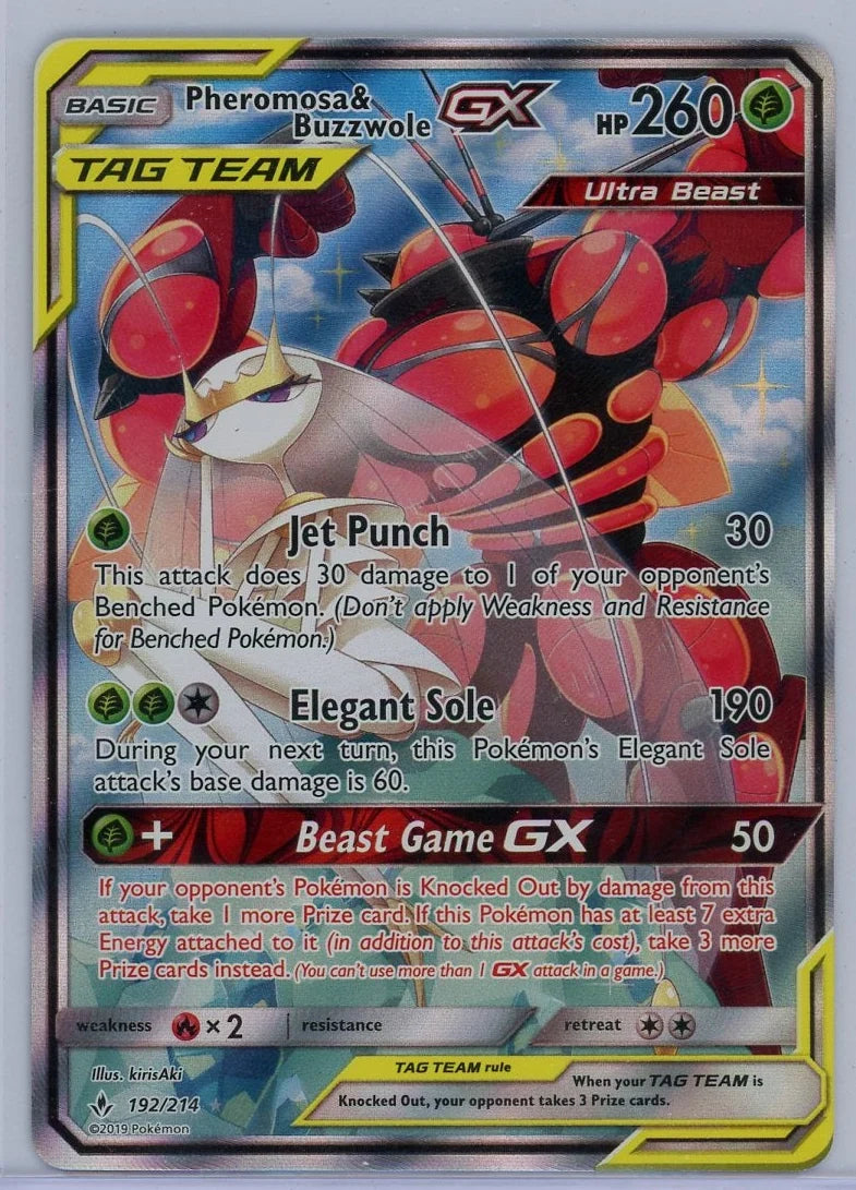 Pheromosa & Buzzwole GX Pokémon Unbroken Bonds #192/214