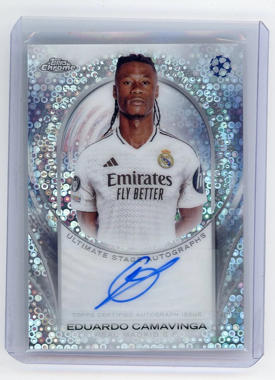 Eduardo Camavinga 2025 Topps UEFA CC Ultimate Stage Autograph