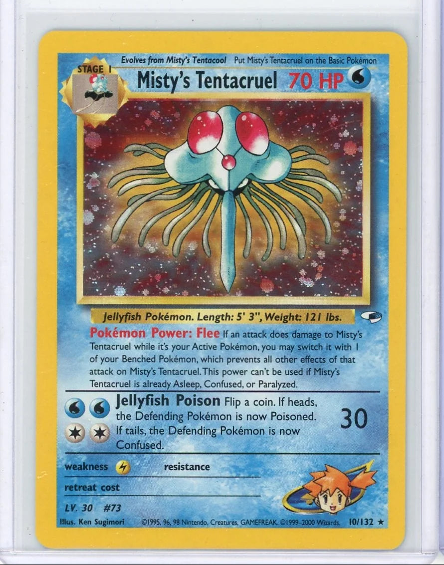 Misty's Tentacruel 2000 Pokemon Gym Heroes holo #10/132