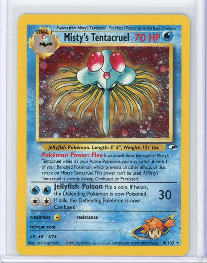 Misty's Tentacruel 2000 Pokemon Gym Heroes holo #10/132