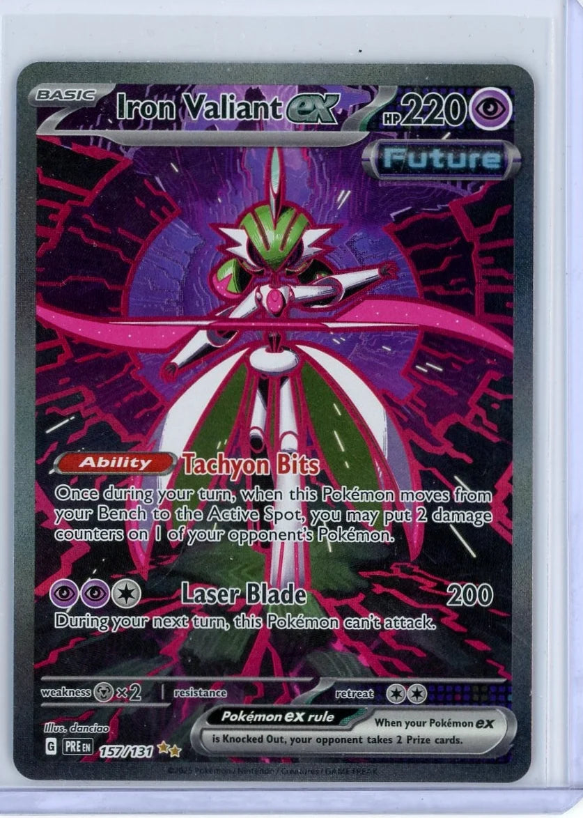 Iron Valiant ex Pokémon Prismatic Evolutions Special Illustration Rare #157/131