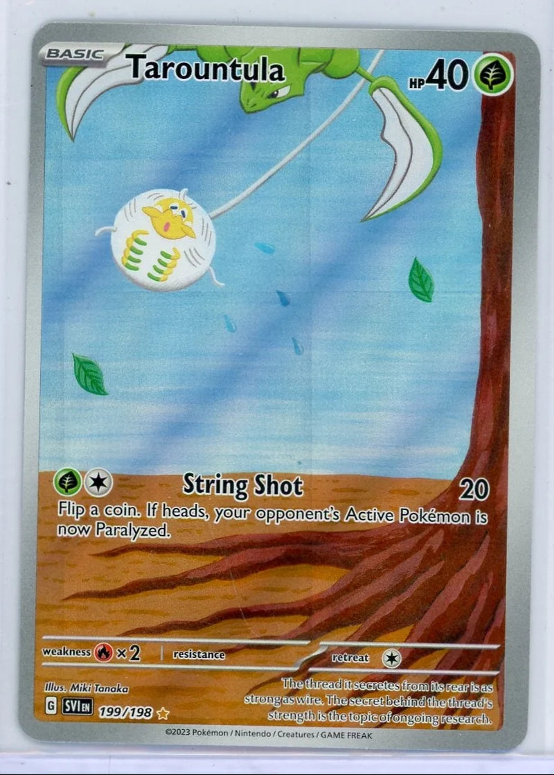 Tarountula Pokémon Scarlet & Violet Illustration Rare #199/198