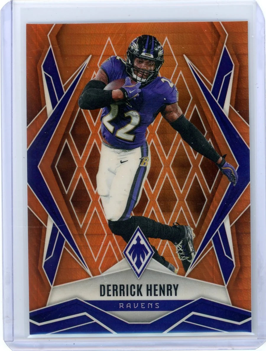 Derrick Henry 2025 Panini Phoenix Orange Hyper #'d 21/99