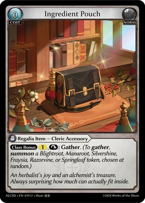 Ingredient Pouch (019) (Alchemical Revolution Starter Decks) (ALCSD)