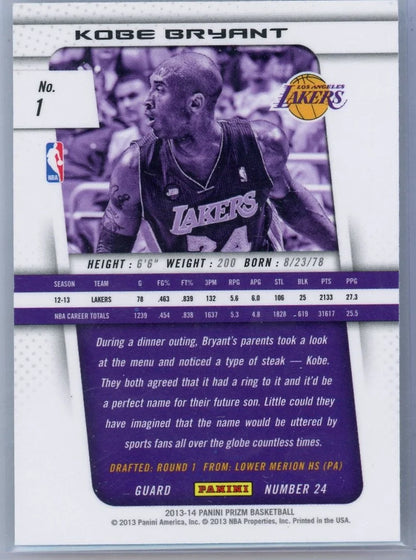Kobe Bryant 2013-14 Panini Prizm #1