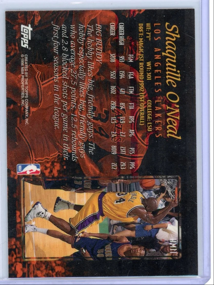 Shaquille O'Neal 1996 Topps Hobby Masters