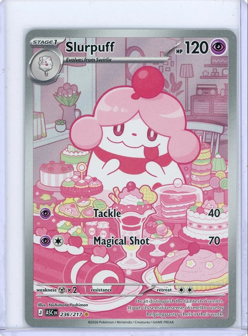 Slurpuff 2025 Pokémon Ascended Heroes Illustration rare #236/217