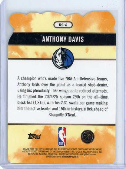 Anthony Davis 2025-26 Topps Chrome Rock Stars SSP