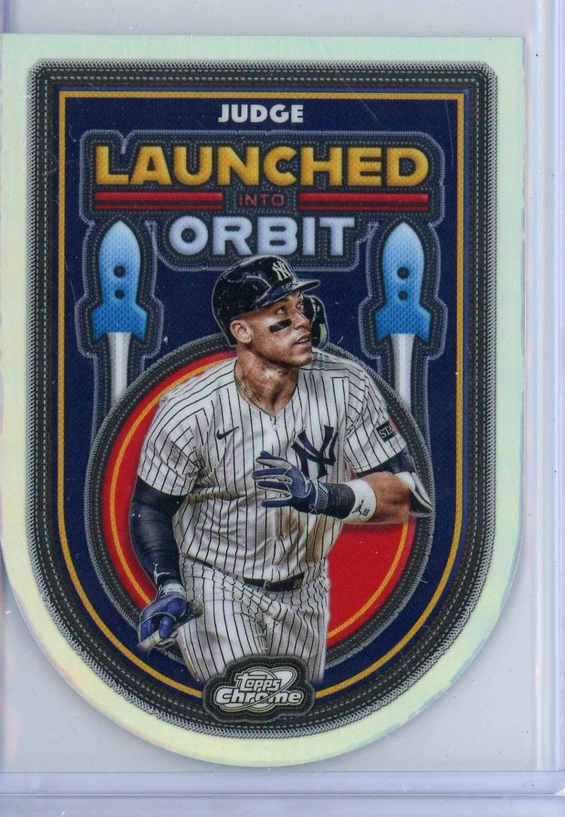 Aaron Judge 2025 Topps Cosmic Chrome Launched Into Orbit