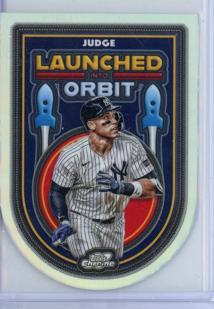 Aaron Judge 2025 Topps Cosmic Chrome Launched Into Orbit