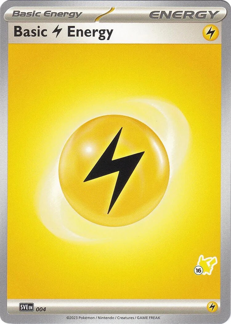 Basic Lightning Energy - Pikachu 16 (004) (Battle Academy 2024) (BA24)