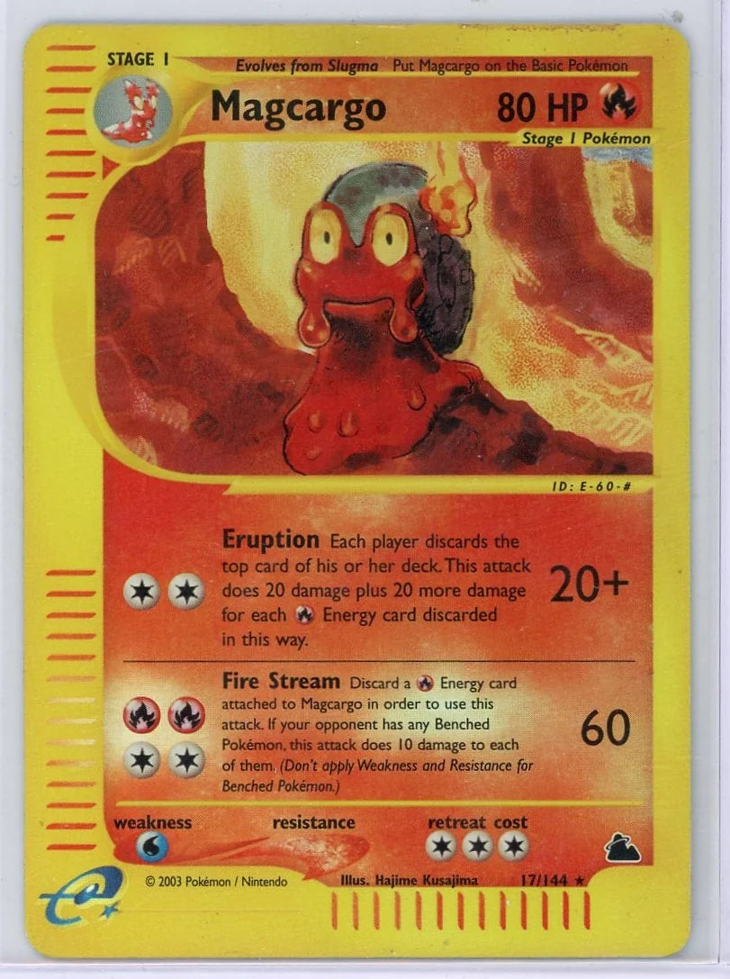 Magcargo Pokémon Skyridge Reverse Holo #17/144 DMG