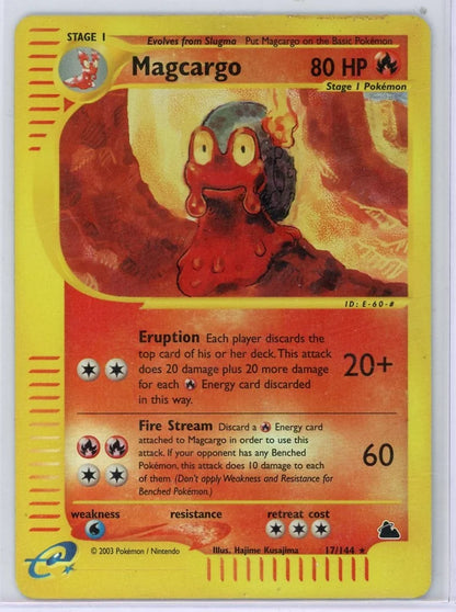 Magcargo Pokémon Skyridge Reverse Holo #17/144 DMG