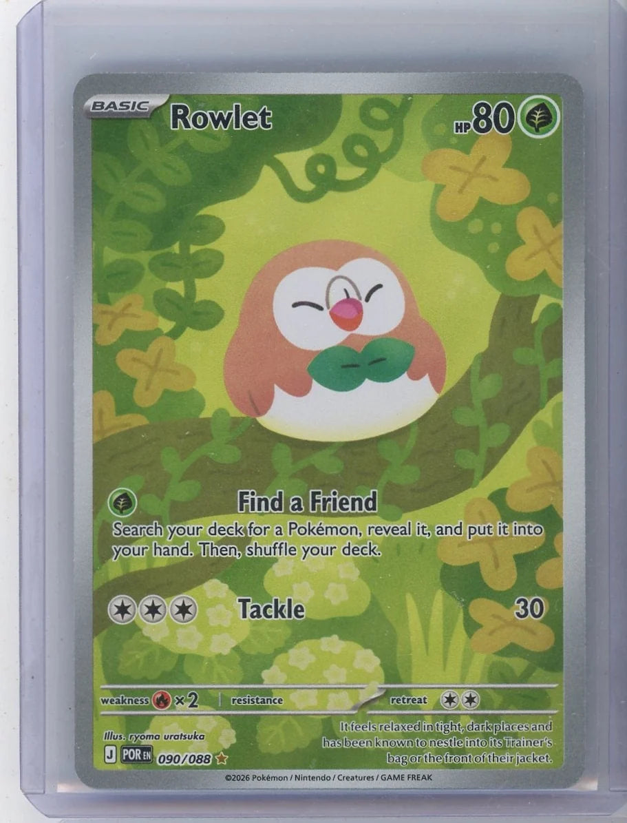 Rowlet Pokémon Perfect Order Illustration Rare #090/088