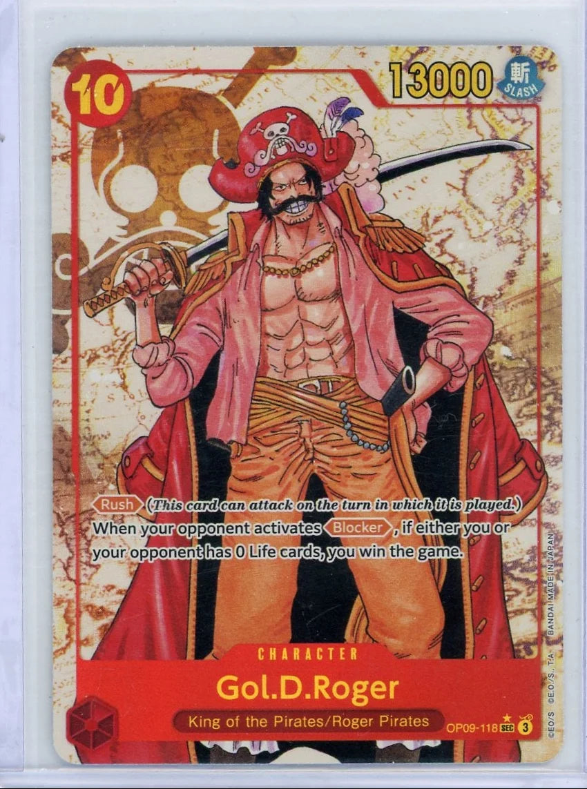 Gol D. Roger One Piece Emperors in the New World Secret Rare Alt. Art #OP09-118