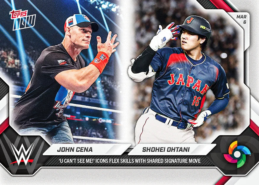 John Cena / Shohei Ohtani 2026 Topps Now #WBCO