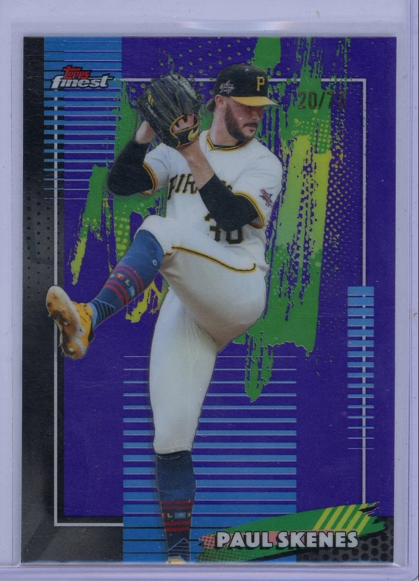Paul Skenes 2026 Topps Finest purple ref. #'d 20/75