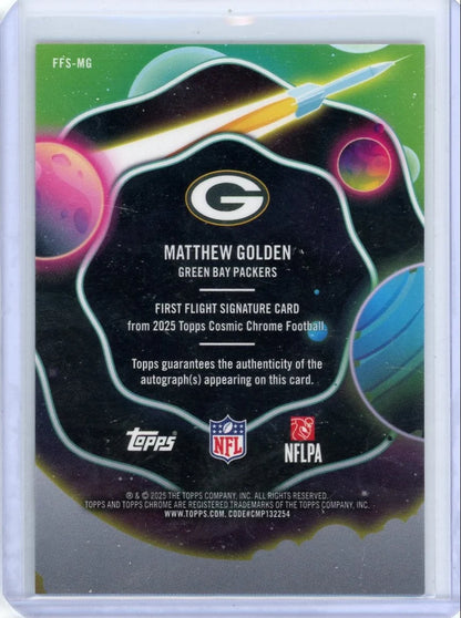Matthew Golden 2025 Topps Cosmic Autograph #'d 40/99