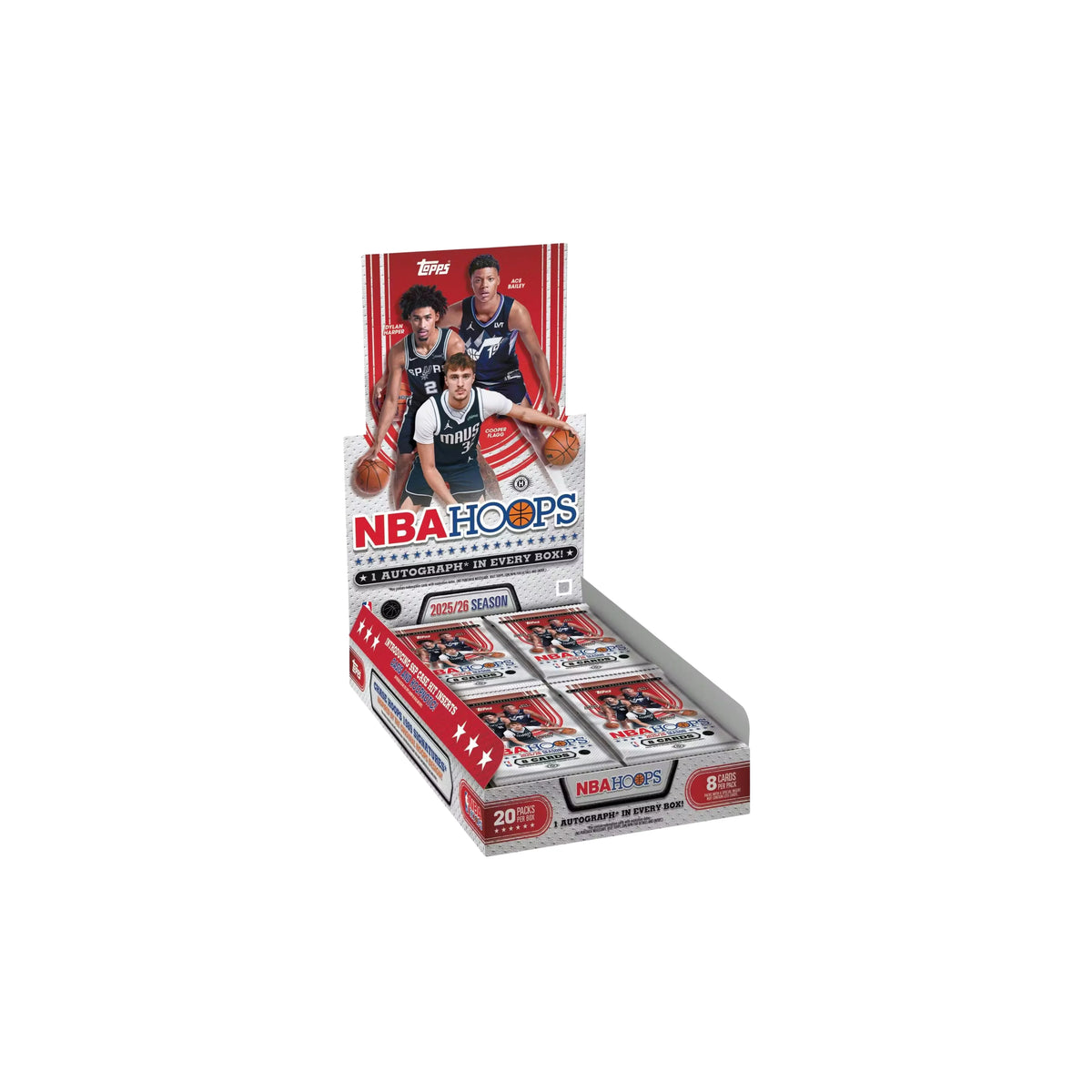2025-26 Topps Hoops Basketball Hobby 12 Box Case