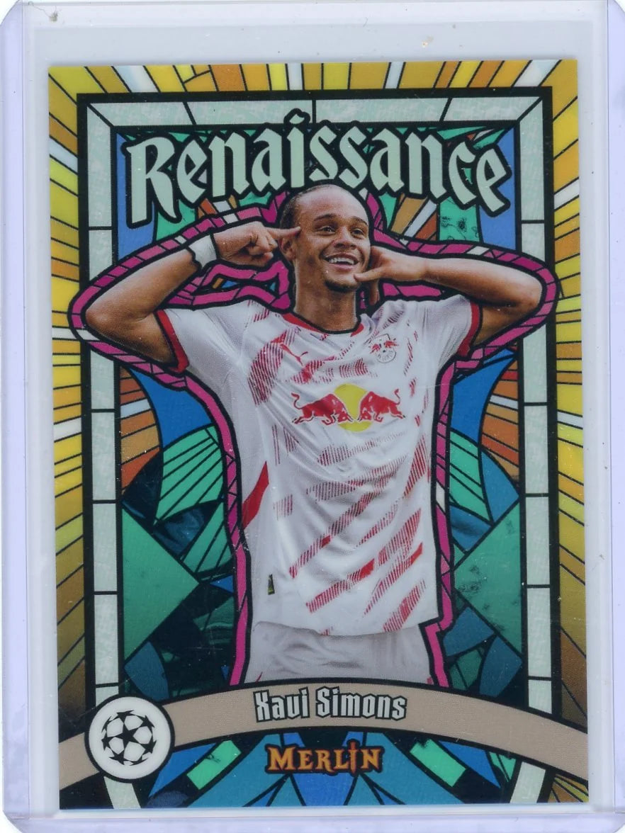 Xavi Simmons 2025 Topps Merlin UEFA Champions League Renaissance SSP Case Hit