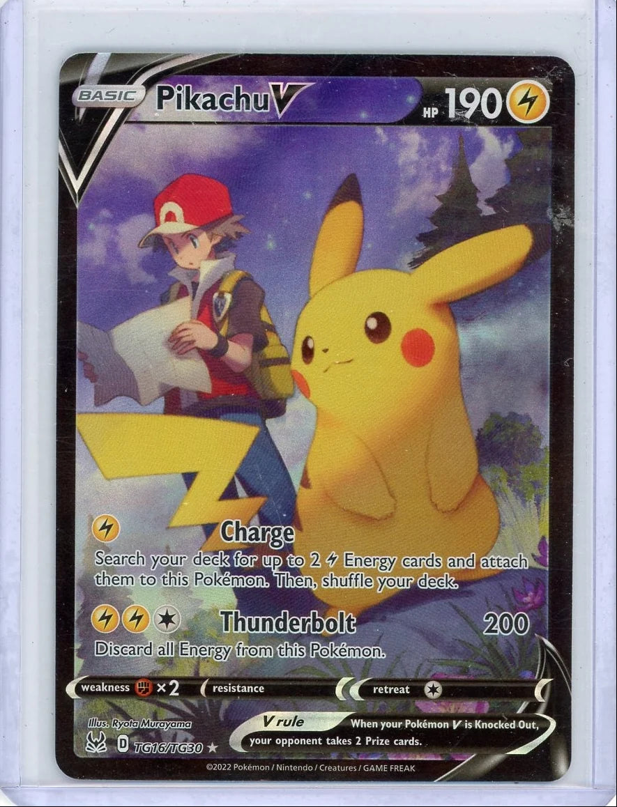 Pikachu V 2022 Pokémon Lost Origin #TG16/TG30