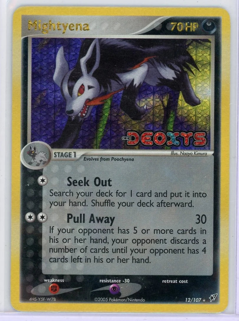 Mightyena Pokémon EX Deoxys Reverse Holo #12/107