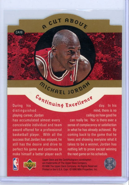 Michael Jordan 1996 Upper Deck A Cut Above die-cut