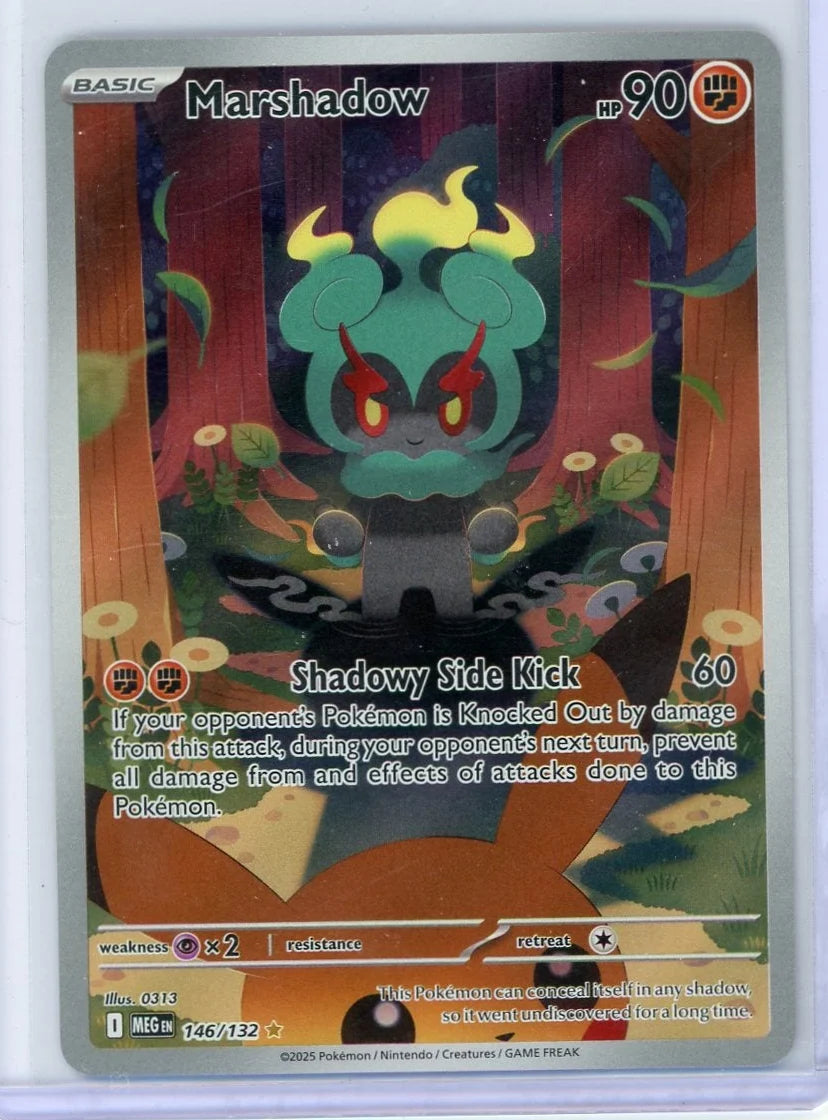 Marshadow Pokémon Mega Evolution Illustration Rare #146/132