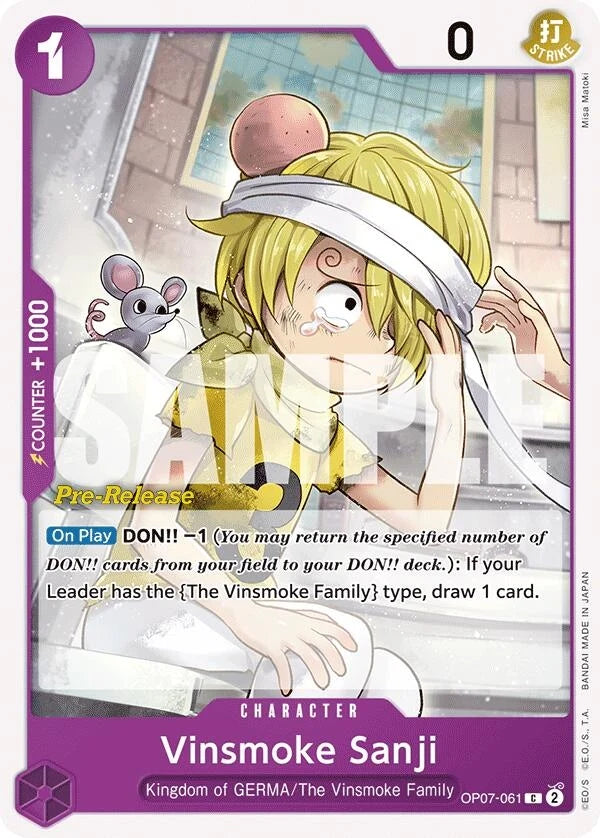 Vinsmoke Sanji (OP07-061) (500 Years in the Future Pre-Release Cards) (OP07 PRE)