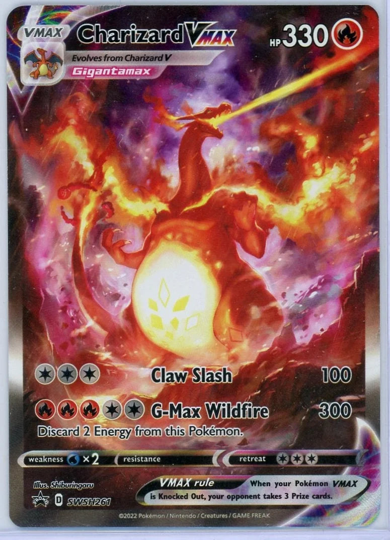 Charizard Vmax Pokémon Sword & Shield Black Star Promo #SWSH261