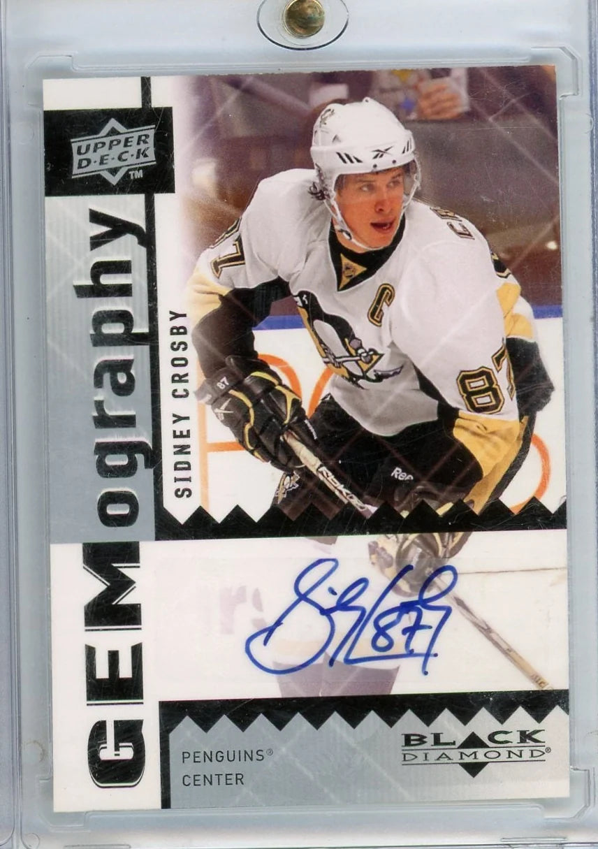 Sidney Crosby 2009 Upper Deck Black Diamond Gemography Autograph