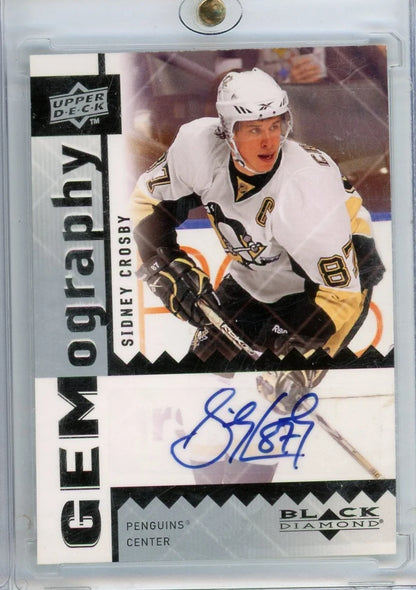 Sidney Crosby 2009 Upper Deck Black Diamond Gemography Autograph
