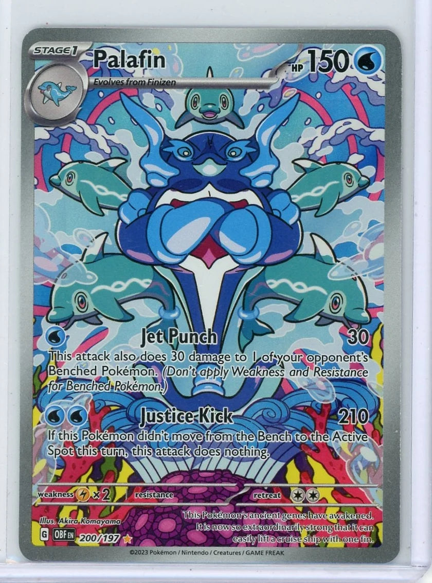 Palafin Pokémon Obsidian Flames Illustration Rare #200/197
