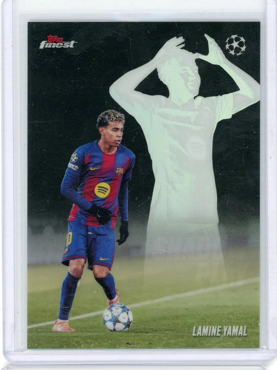 Lamine Yamal 2025-26 Topps Finest UEFA Shadow Play SH-4