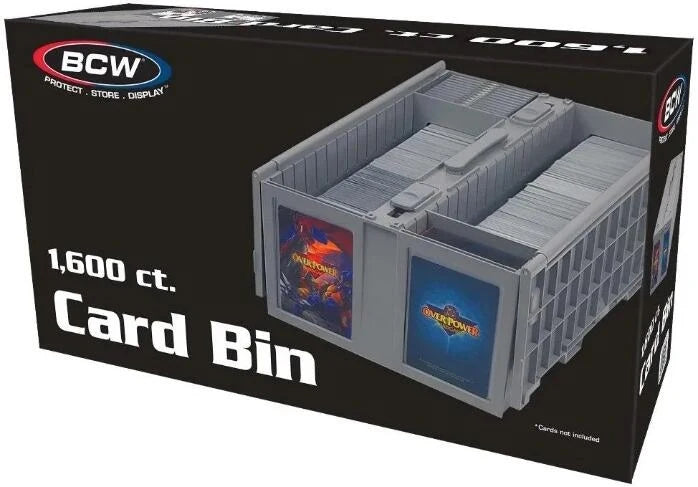 1600 Collectible Card Bin - Grey