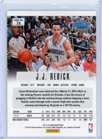 J.J. Redick 2012-13 Panini Prizm Silver