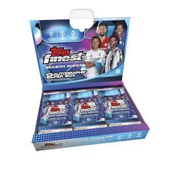 2025-26 Topps UEFA Club Competitions Finest Soccer Hobby 8 Box Case