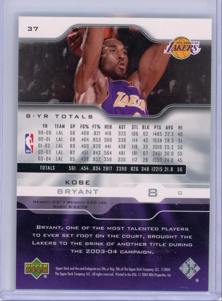 Kobe Bryant 2004 Upper Deck Prosigs