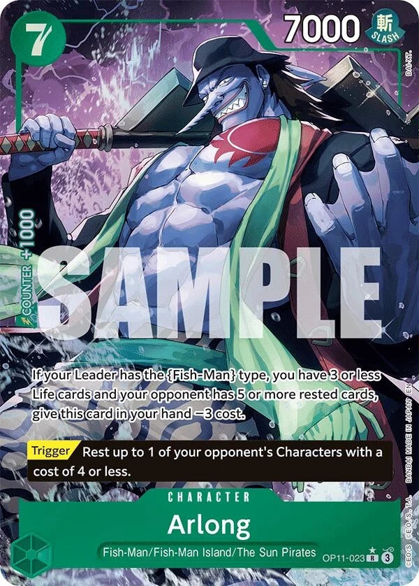 Arlong (Alternate Art) (OP11-023) (A Fist of Divine Speed) (OP11)