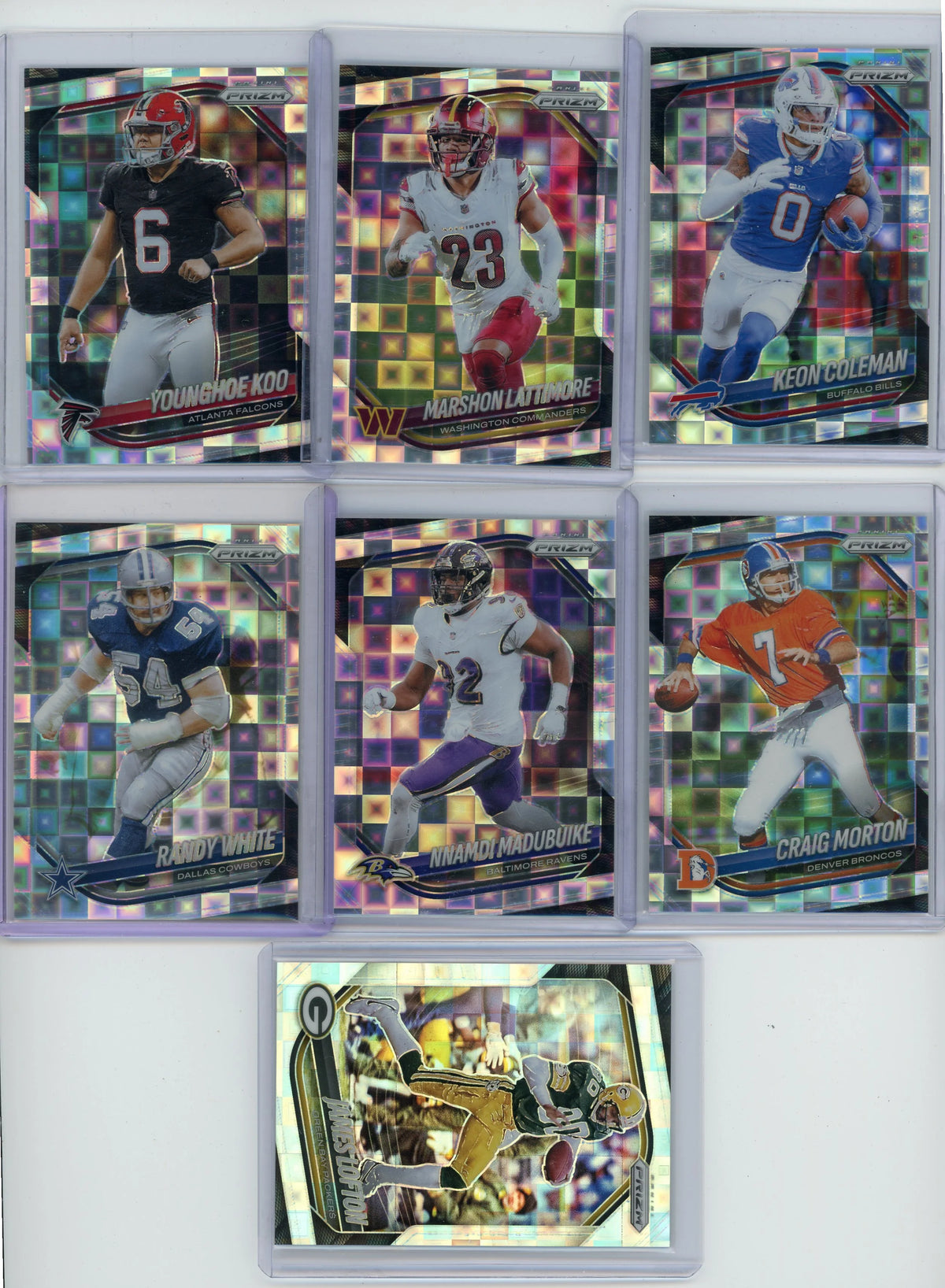 2025 Panini Prizm Pandora Prizm #'d /400 7-card Lot