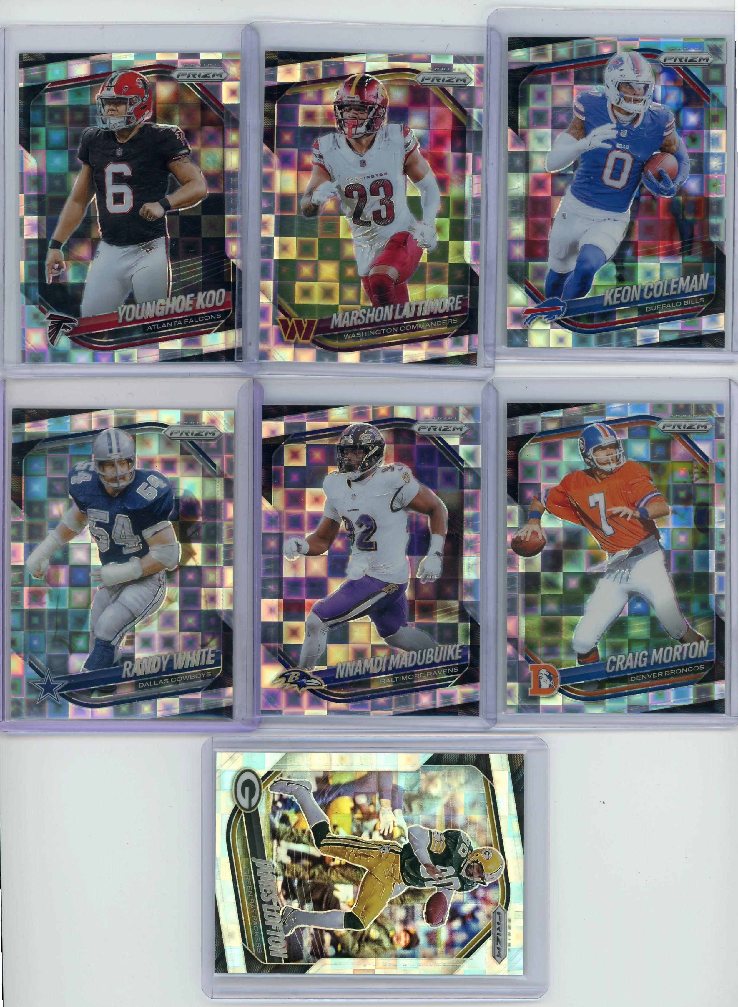 2025 Panini Prizm Pandora Prizm #'d /400 7-card Lot