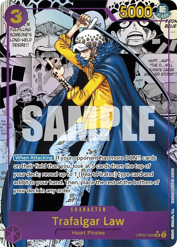 Trafalgar Law (069) (Alternate Art) (Manga) (OP05-069) (Awakening of the New Era) (OP05)