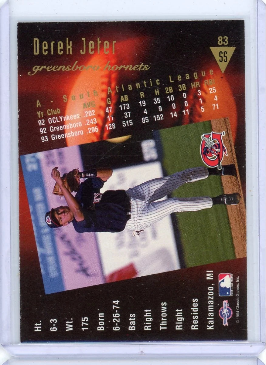 Derek Jeter 1994 Classic Gold